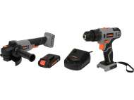 Set Sthor 20V Autofiletantă 26Nm, Polizor Unghiular 125Mm, Încărcător Șiacumulator 2Ah