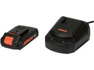 Set Sthor 20V Autofiletantă 26Nm, Polizor Unghiular 125Mm, Încărcător Șiacumulator 2Ah