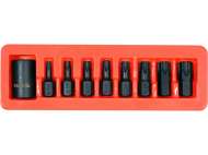 Set Biți De Impact Torx, Cu Adaptor 1/2'', 9 Piese