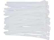 Colier Plastic Reutilizabil 7,6X150Mm 50 Buc, Alb