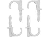Set 4 Cleme Simple Cu Montare Rapidă, Pentru Țevi 25Mm
