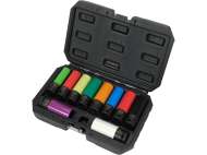 Set Chei De Impact 1/2'' Cu Protecție Pentru Jante De Aliaj, 10 Buc