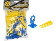 Sistem Nivelare Plăci 2Mm 50 Clips + 50 Pene