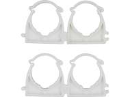 Set 4 Cleme Blocabile Suport Țeavă Pvc, Pe, Pe-X, Pp, Pb, 28Mm