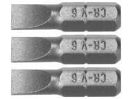 Set 3 Biți 1/4'' 6X25Mm