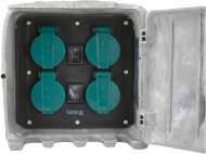Priză De Grădină Imitație Piatră Ip44 4X230V Mod Auto/Manual