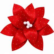 Floare Decorativa De Craciun 26x15cm Sysdh-a3025083
