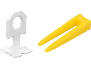 Sistem Nivelare Plăci 1Mm 50 Clips + 50 Pene