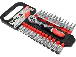 Set Tubulare Cu Accesorii 1/4'', 28 Piese