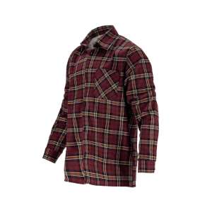 Camasa Flanel Cu Carouri Dungate / Bordo - 3xl