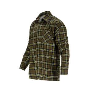 Camasa Flanel Cu Carouri Dungate / Kaki - 2xl
