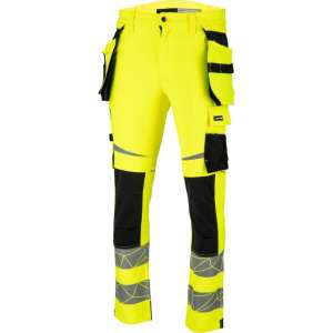 Pantalon Reflectorizant Elastic Cu Model / Verde - Xl