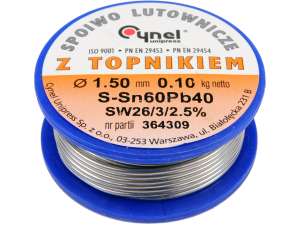 Cositor S-Sn60Pb40, 1,5Mm/100G