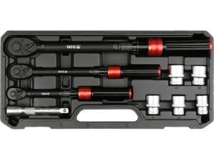 Set Dinamometric 1/4', 3/8", 1/2" Gamă 2-220Nm 9 Elem. Toleranță 3%