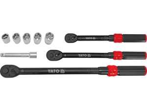Set Dinamometric 1/4', 3/8", 1/2" Gamă 2-220Nm 9 Elem. Toleranță 3%