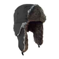 Sapca Imblanita Pliabila Cu Urechi / Negru