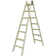 Scara Lemn Dubla Cu Lant Sustinere 150Cm / 4 Trepte / N