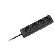 Prelungitor 3X1.5Mm² - 4 Prize / 1.5M / Negru