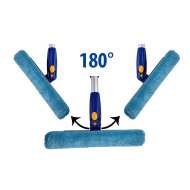 Racleta Geam Microfibra Cu Lamela Cauciuc 25 Cm, Coada Telescopica (Nc)