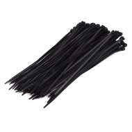 Set de 100 buc Coliere de Plastic 200 mm x 3,6 mm,culoare negru,Hofftech,rezistente UV 