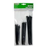 Set de 75 buc  Coliere de Plastic, culoare negru,Hofftech,rezistente UV