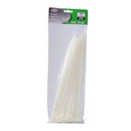 Set de 50 buc Coliere de Plastic 300 mm x 7,8 mm culoare alb,Hofftech,rezistente UV 