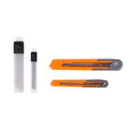 Set 2 cuttere de 9 mm si 18 mm + 10 lame de rezerva