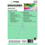 Uscator pentru  haine alb pliabil 152 x 50 x 87 cm