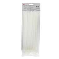 Set de 50 buc Coliere de Plastic 300 mm x 7,6 mm culoare alb,Hofftech,rezistente UV 