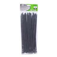 Set de 50 buc  Coliere de Plastic 300 mm x 7,6 mm culoare negru,Hofftech,rezistente UV 