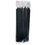 Set de 50 buc  Coliere de Plastic 300 mm x 7,6 mm culoare negru,Hofftech,rezistente UV 