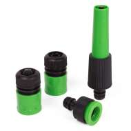 Sistem de conectare pentru furtun de gradina 1/2" , 4 piese