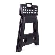 Scaun pliabil negru  mare, rezistent pentru 120 kg