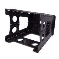 Scaun pliabil negru  mare, rezistent pentru 120 kg