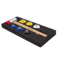 Ciocan cu 8 capete interschimbabile din diferite materiale 