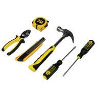 Set 6 scule ( ruleta,patent, 2 surubelnite,ciocan dulgherie,cutter )