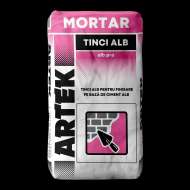 MORTAR TINCI ALB PENTRU FINISARE PE BAZA DE CIMENT ALB 20 KG ARTEK 