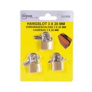 Set 3 lacate 20 mm , include 3 chei/ lacat