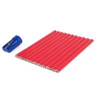 Set 11 creioane dulgherie cu ascutitoare 