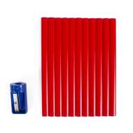 Set 11 creioane dulgherie cu ascutitoare 