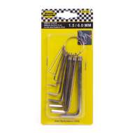 Set 8 chei hexagonale pe inel ( 1,5-6 mm )