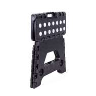 Scaun pliabil negru mic , rezistent pentru 80 kg