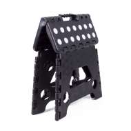 Scaun pliabil negru mic , rezistent pentru 80 kg