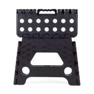 Scaun pliabil negru mic , rezistent pentru 80 kg