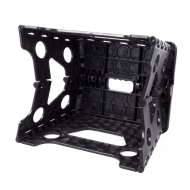 Scaun pliabil negru mic , rezistent pentru 80 kg