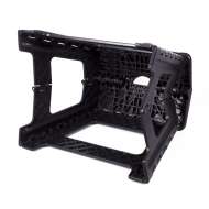 Scaun pliabil mare  negru , rezistent pentru 150 kg