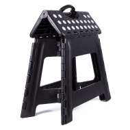 Scaun pliabil mare  negru , rezistent pentru 150 kg