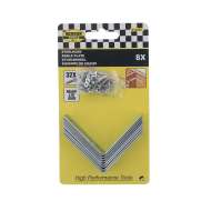 Set 8 coltare pentru scaun 60 x 60 x 16 mm si 32 suruburi 
