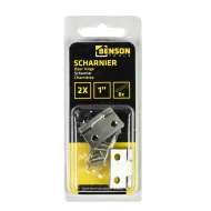 Set 2 balamale din otel inoxidabil  25 mm si 8 suruburi 