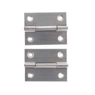 Set 2 balamale din otel inoxidabil  50 mm si 8 suruburi 